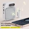Wireless Voice Amplifier Protable Lavalier Microphone DSP Noise Reduction Rechargeable Speaker for Teaching, Metting,Tour Guide