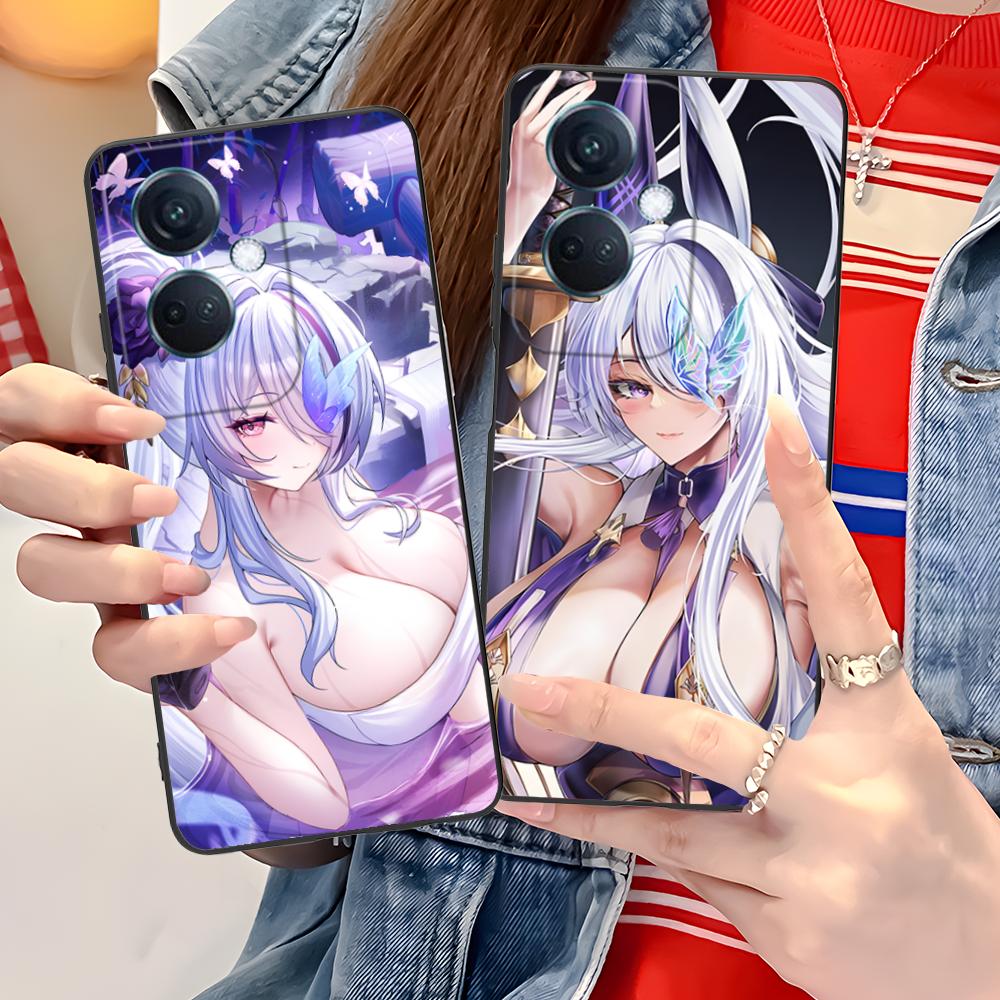 Azur Lane Unzen Matte TPU Mobile Phone Case for OPPO Reno 14 13 12 11 10 9 8 7 6 5 F T Pro 5G Colorful Printing Cover