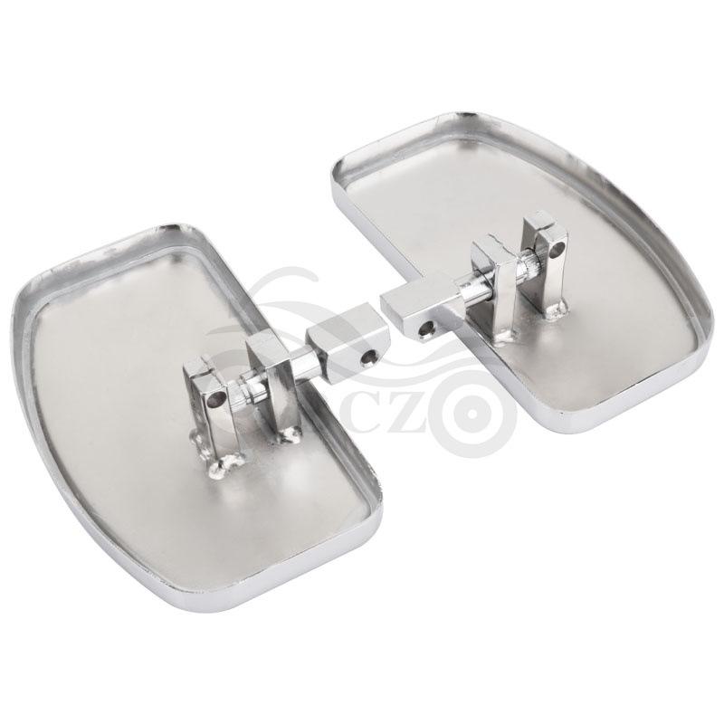 Universal Eagle Motorcycle Footrests - Black (Front & Rear)