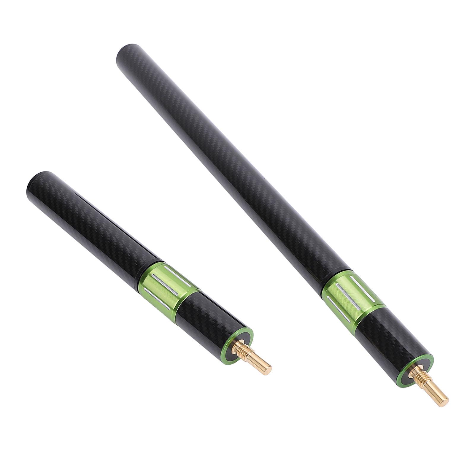 

2 шт. удлинитель для кия из углеродного волокна 17 дюймов 9 дюймов удлиняемый удлинитель для тренировок