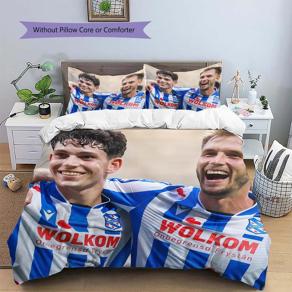 SC Heerenveen Pattern Bedding Home Decoration Birthday & Festival Gift (1 * duvet cover + 2 * pillowcase, without core)