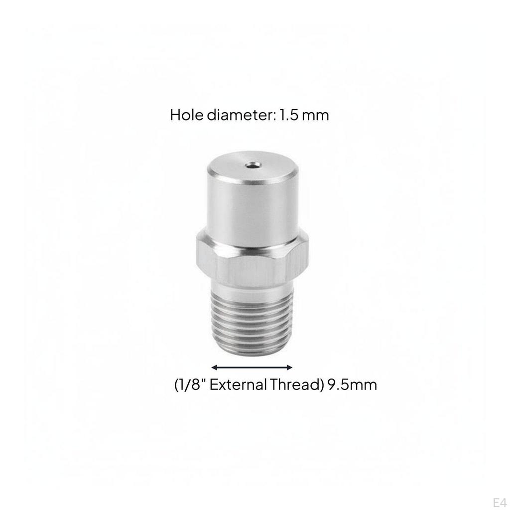 Solid Cone Spray Nozzle Fine Atomization Stainless Steel Aerosolizing Spraying Equipment for