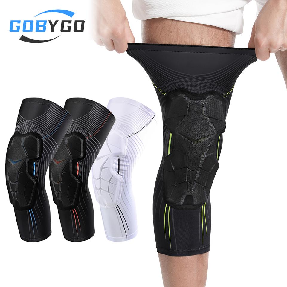 

GOBYGO Basketball Sports Impact Knee Pads Cellular Foam Crash Knee Pads Knee Sleeves Outdoor Riding Running Soccer Leg Warmers M