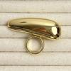 Exaggerated Opening Finger Rings Tear Drop Adjustable Finger Rings Open Rings Finger Jewelry Gift for Fashion Lover