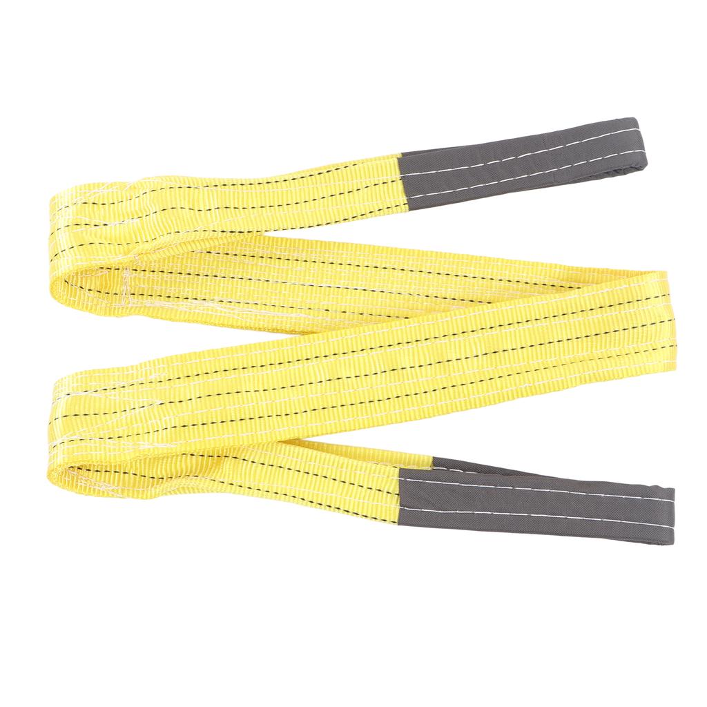 Lina płaska 3T z podwójnymi klamrami Poliestrowy pas do podnoszenia dla żurawia przemysłowego 2 metry