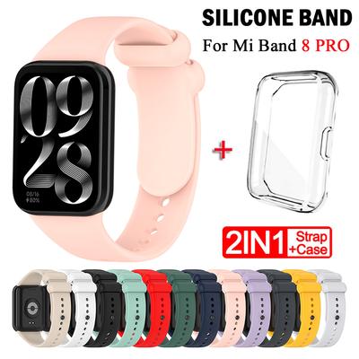 Gurt + Hülle für Xiaomi Mi Band 8 Pro Gurt Smart Band Schutzhülle Silikon Armband Armband für Miband 8Pro