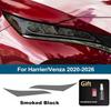 2Pcs Pre-Cut For Toyota Harrier/Venza -2026 Car Clear PPF TPU Sticker Transparent Black Headlight Protective Film