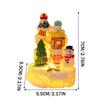 Christmas Home Decorative Miniature Figurine Winter Village Resin Mini Statues For Christmas Party Accessories Gifts