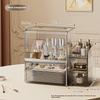 Cosmetics Storage Box Desktop Premium Sense Dust-proof Large Capacity Dresser Transparent Skin Care Shelf