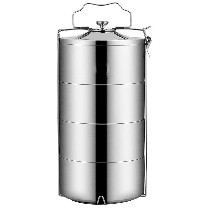 GOWKE 3.6L Stainless Steel 4-Layer Insulated Lunch Box