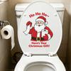 Santa Claus English Slogan for Bathroom and Toilet Decoration Stickers for Toilet Paper Holders