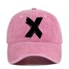 Washed x silk screen baseball cap yellowstone retro peaked cap men's and women's washed distressed sun hat cotton none