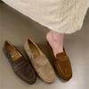 Bailamos  Brand Women Flat Shoes Round Toe Shallow Slip On Ladies Casual Ballet Shoes Soft Leather Eelgant Balle Shoes