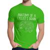 Summer Man T Shirt Cycling Funny Design Anatomy Of A Cyclists Brain Natural Cotton Graphic O