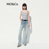 MO&Co. Women's Acetate Blend Knit Racerback Vest