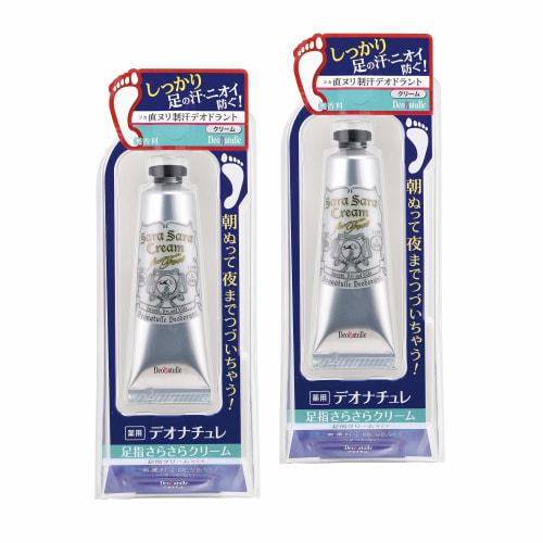 Deonatulle Toe Cream, Direct Application Antiperspirant Cream, 2 Count