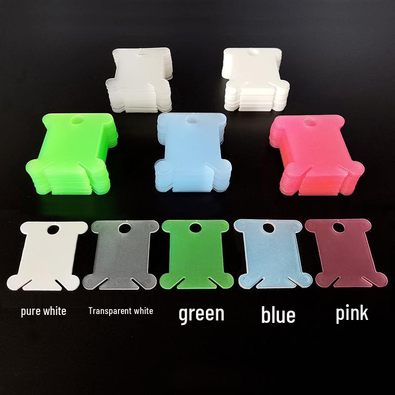 

Plastic Cross Stitch and Embroidery Thread Organizer Board 100 pieces чистий білий колір