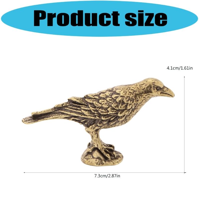 Animal Shelf Decors Accent,Ravens Figurines Tabletop Centerpieces for Home Decoration Retro Ravens Decorative Objects