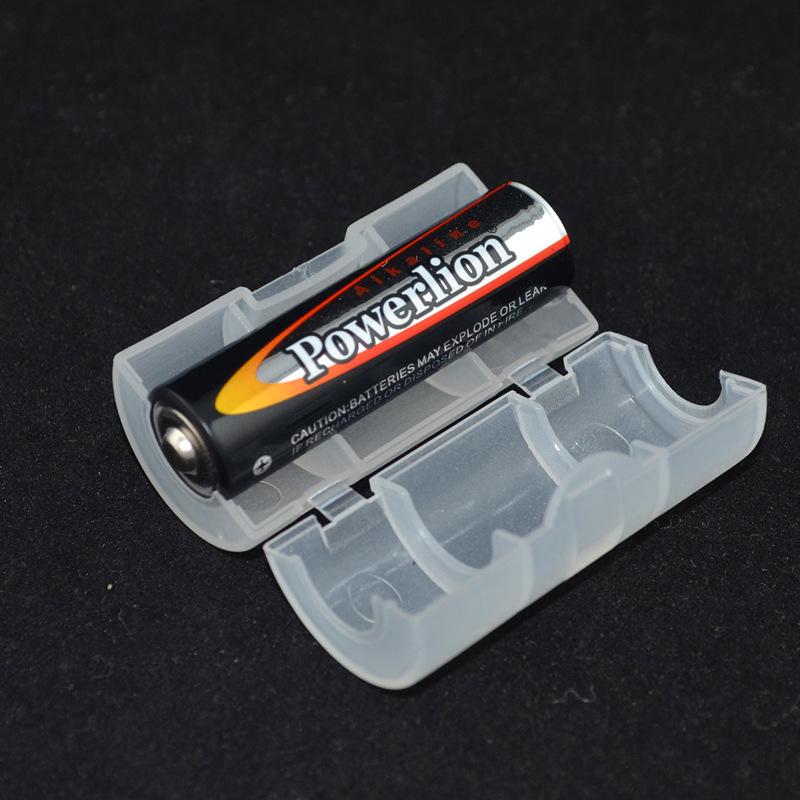 

Clear Plastic AA-to-C Battery Converter Tube