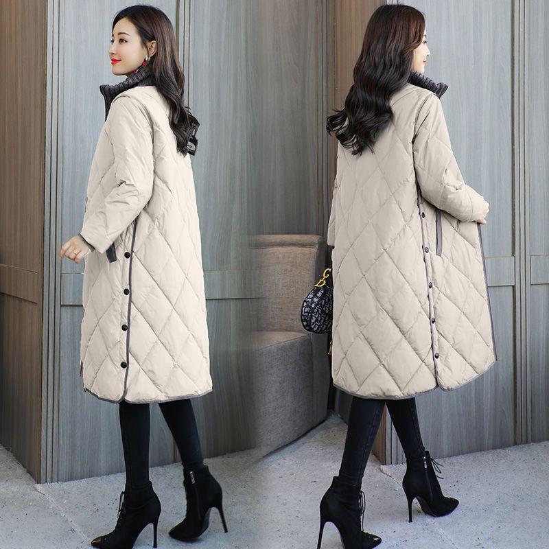 Padded Jacket, Padded Jacket, Winter Clothes, Mid-length, Large Size, Loose and Thick Down Padded Jacket, Autumn and Winter