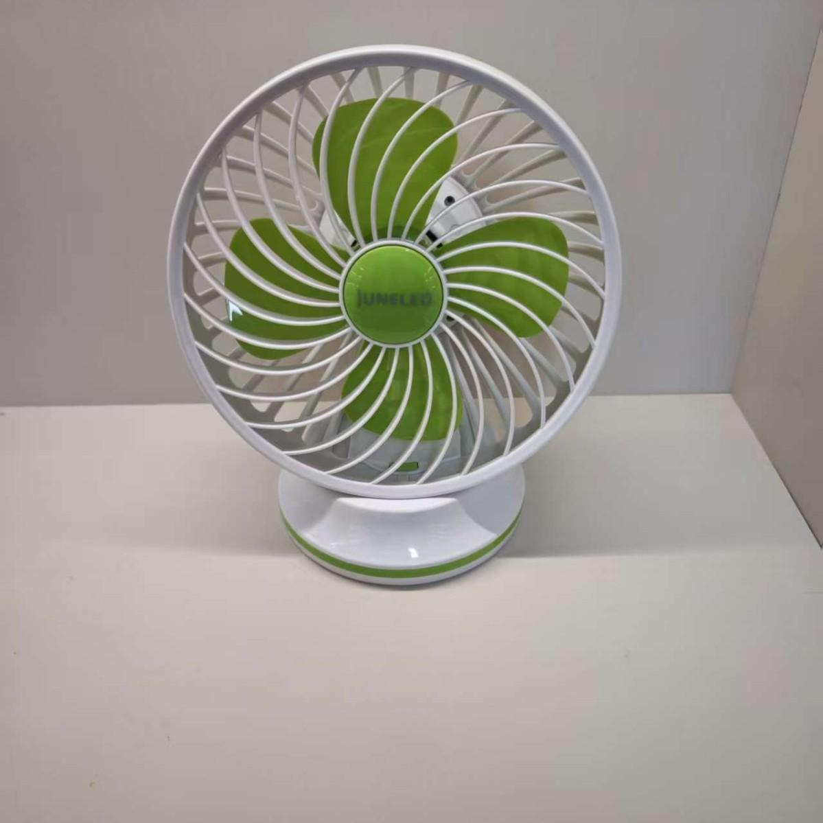 Compact USB Rechargeable Silent Desktop Fan with Long Battery Life and Magnetic Base