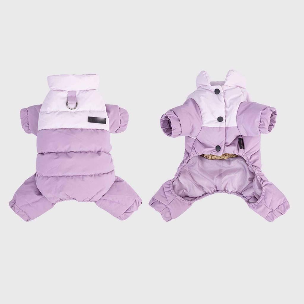 Winter Baumwollgepolsterte Hundekleidung, Dicke Vierbeinige Überziehjacke, Winddichte Jacke für Teddy und kleine Hunde