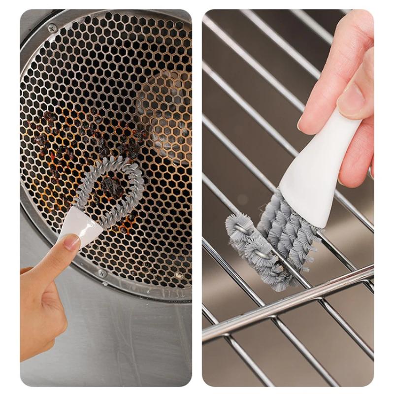 Kartáč na čištění sporáku multifunkční kuchyňský sporák čištění mezery kartáč dřez mrtvý kout grilovací mřížka čištění malý kartáč