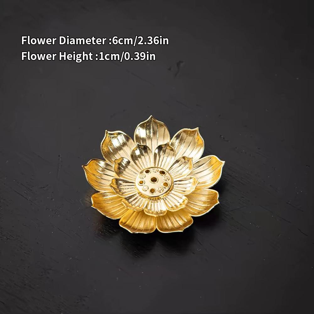 2-layer Lotus Mini Incense Burner - Perfect for Meditation, Yoga, and Spa - Ideal Home Decoration Gift