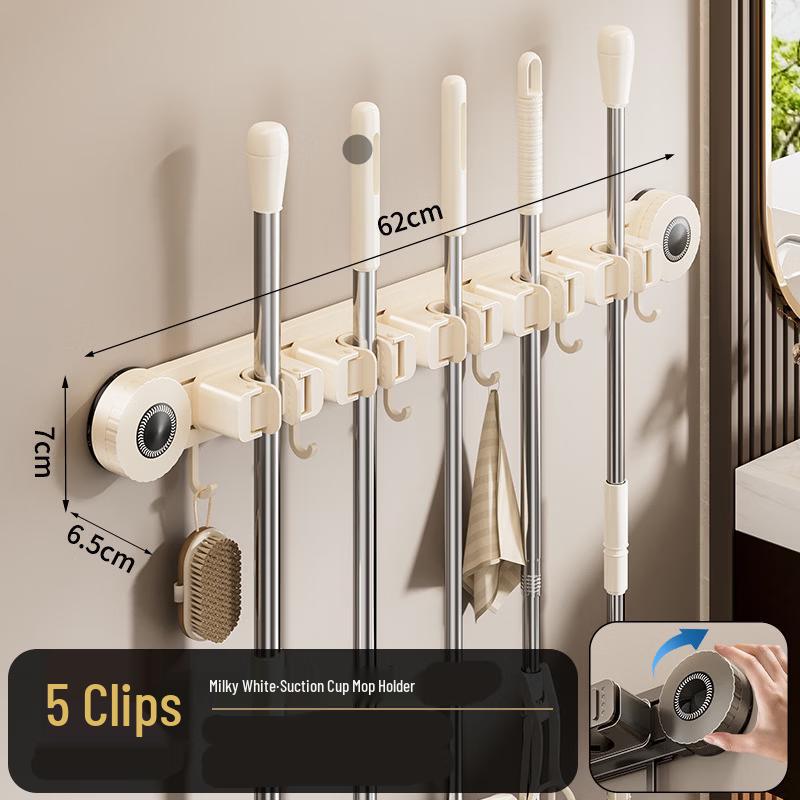 YIXI Adhesive Mop and Broom Holder