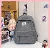 Schoolbag small fresh schoolbag college girl cute thick velvet star printed backpack junior high school large capacity student backpack
