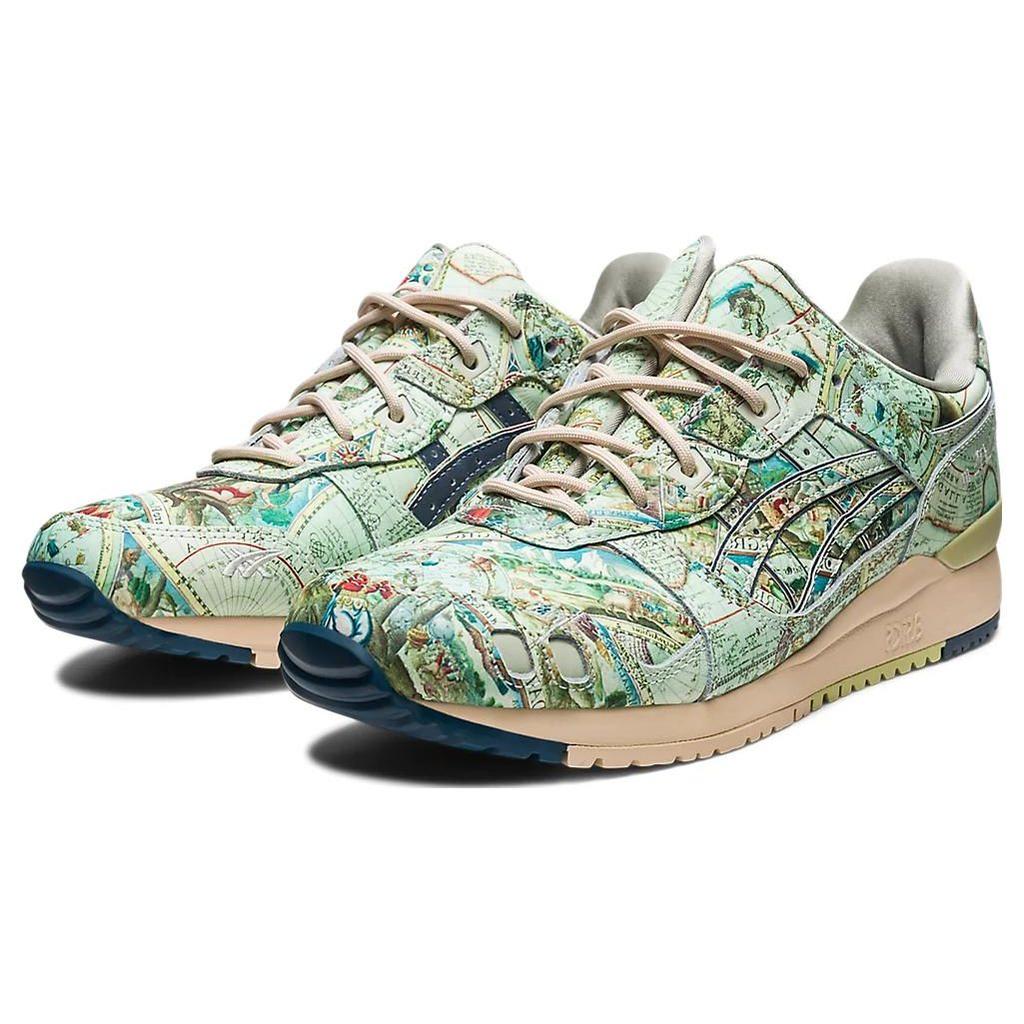 Atmos X ASICS Gel Lyte 3 OG Aged Map Men Sneakers Green Ice-Green Midnight-Blue 1201A856-300