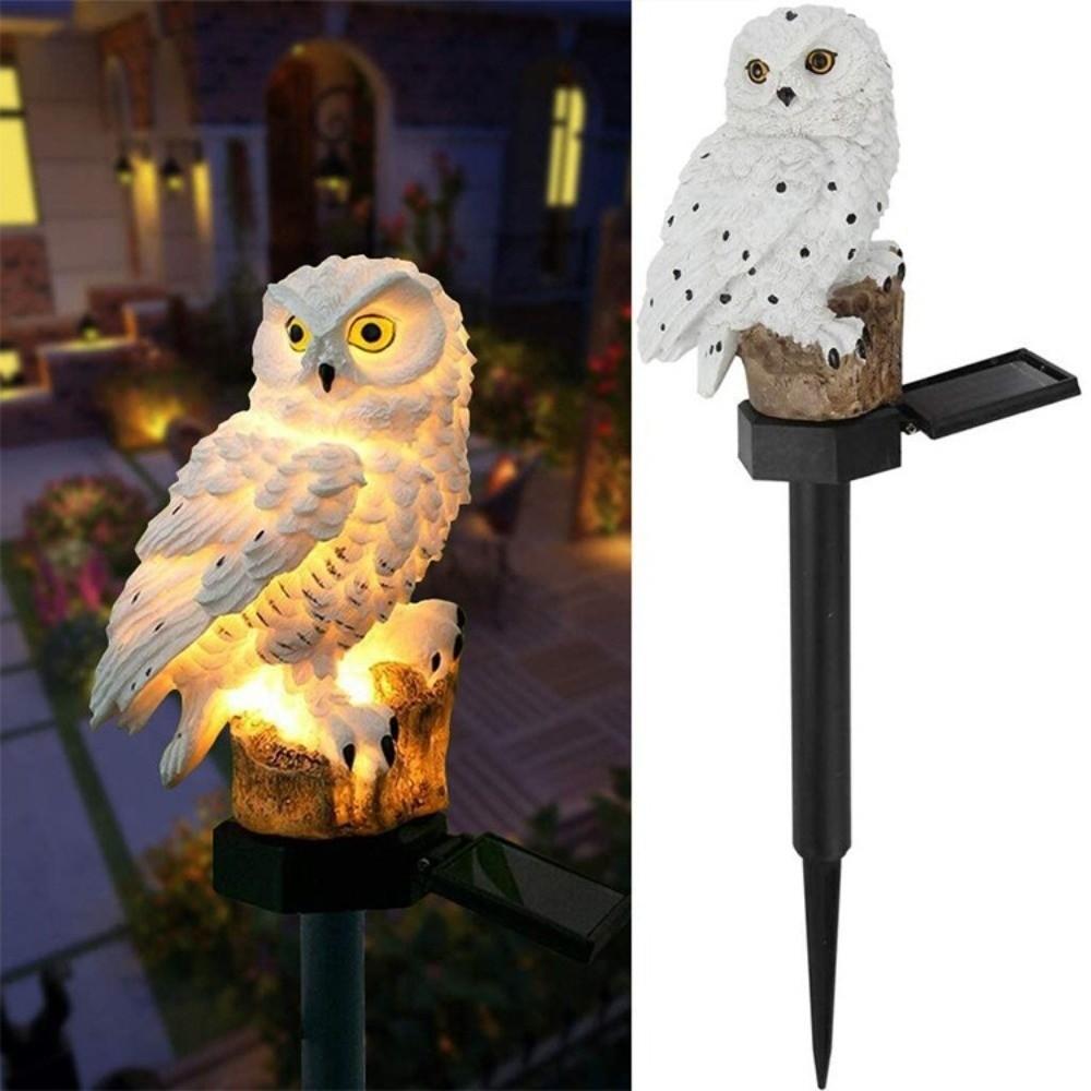 Solar Powered Animal Statue Solar Light Realistic Outdoor Lawn Lamp  Garden Decorations