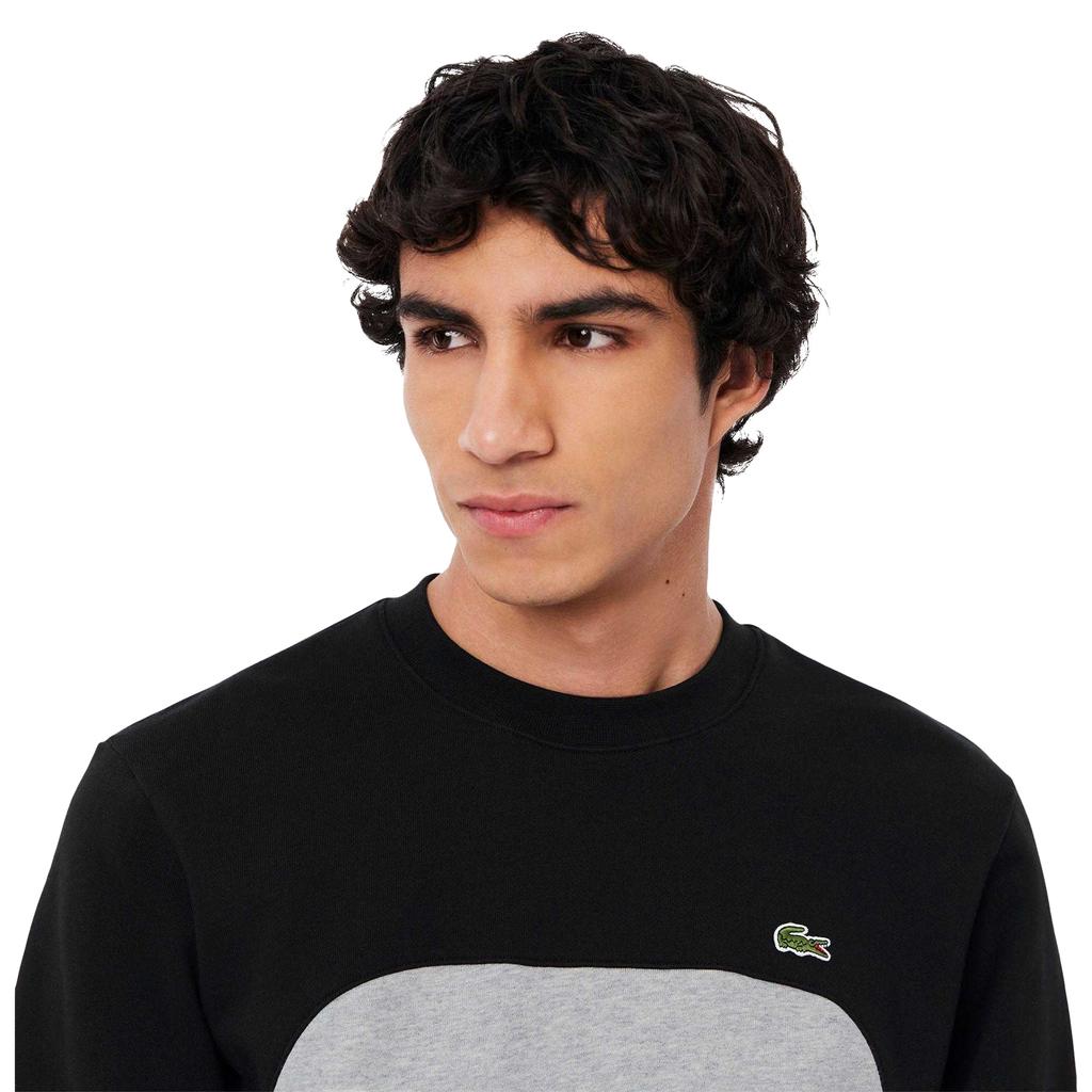 Lacoste Mens Colour Block Fleece Sweatshirt