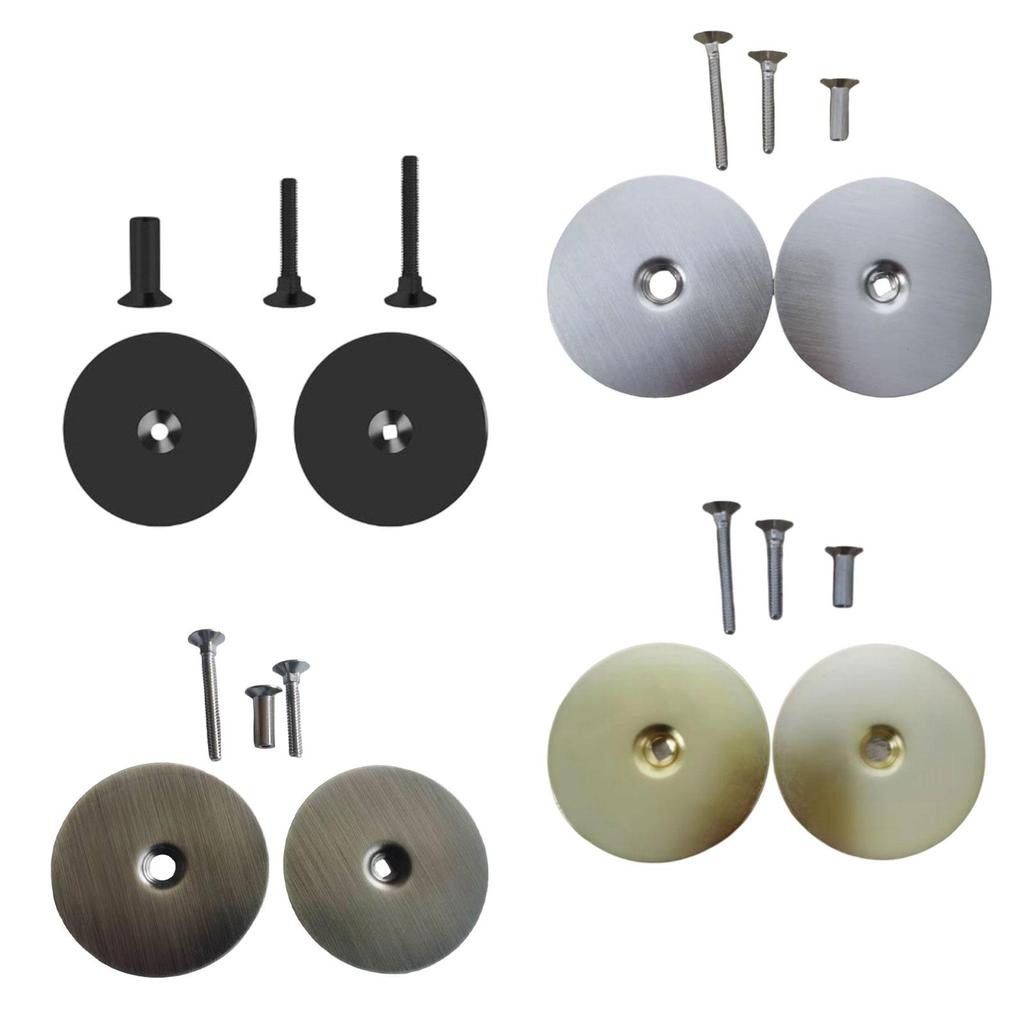 Steel Door Hole Filler Plate with Screw for Cabinet Bedroom Sliding Door Accessory Home Commercial