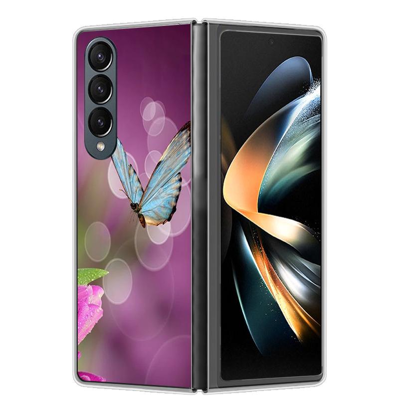 For Samsung Z Fold 4 Case ZFold 5 4 5G Hard Transparent Phone Cover For Samsung Galaxy Z Fold4 Fold5 Shockproof Bumper Fundas