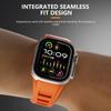 Classic Soft Silicone Strap for Apple Watch Ultra 2 49mm 45mm 44mm 42mm Sports Silicone Bracelet for IWatch Series 9 8 7 6 5 4 SE Correa