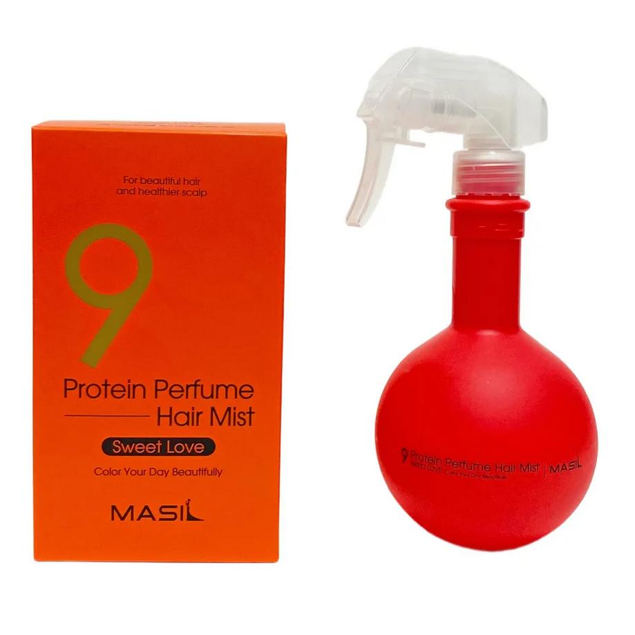 Masil 9 PARFUM PROTÉINÉ BRUME POUR CHEVEUX 200ml/ Doux Amour / Soin Capillaire/ Parfum, Cosmétiques Coréens, Kbeauty