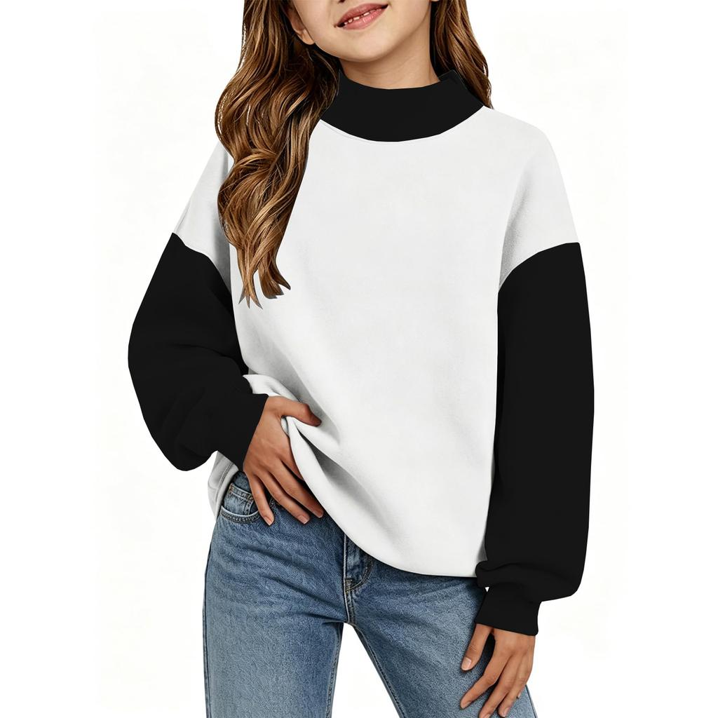 Kids Casual Printed Raglan Long Sleeve Lightweight Sweatshirt for Everyday Wear