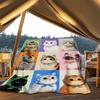 1pc Cat Scarf Outdoor Flannel Throw Blanket Soft, Cozy, Warm All Season, Machine Washable,