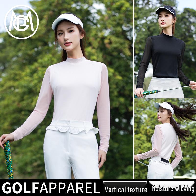 Women's Golf Two-Piece Set: Breathable Long Sleeve T-Shirt and Top - Spring/Summer Sportswear