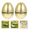 12 Stück Goldene Befüllbare Jumbo-Lotterie-Dekorationen aus Kunststoff Partyzubehör Eierverpackungsboxen Süßigkeiten Gastgeschenke Kugel zum Aufhängen DIY