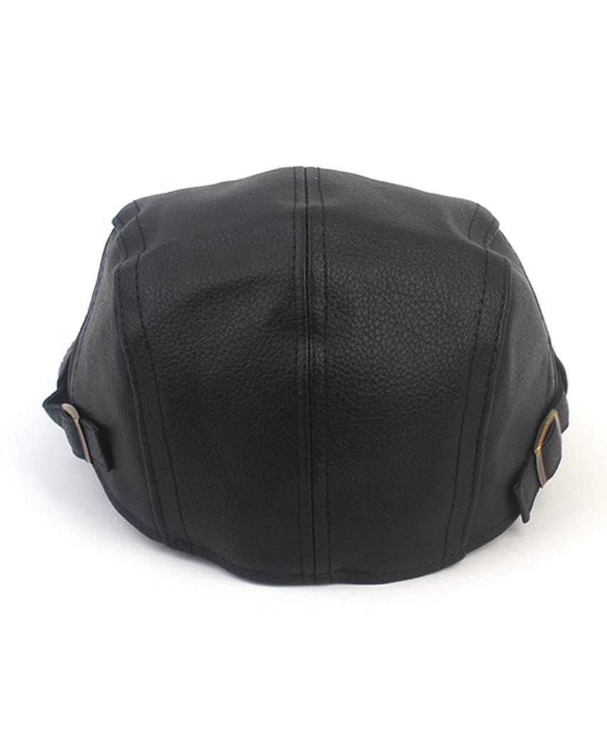 Yunibeosyeolkemiseuteuli Hard Leather Black Sidebelt Hunting Cap