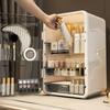 Light Luxury Cosmetics Storage Box Lipstick Box Storage Rack Dressing Table Dustproof Large Capacity Skin Care Storage Cabinet