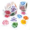 150pcs/roll Colorful Flowers Stickers 3.8cm/1.5inch Party Gift Decoration Label Scrapbook Stationery Stickers