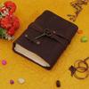 Carnet d'écriture en cuir avec serrure de ceinture, laiterie en papier Antique avec clé
