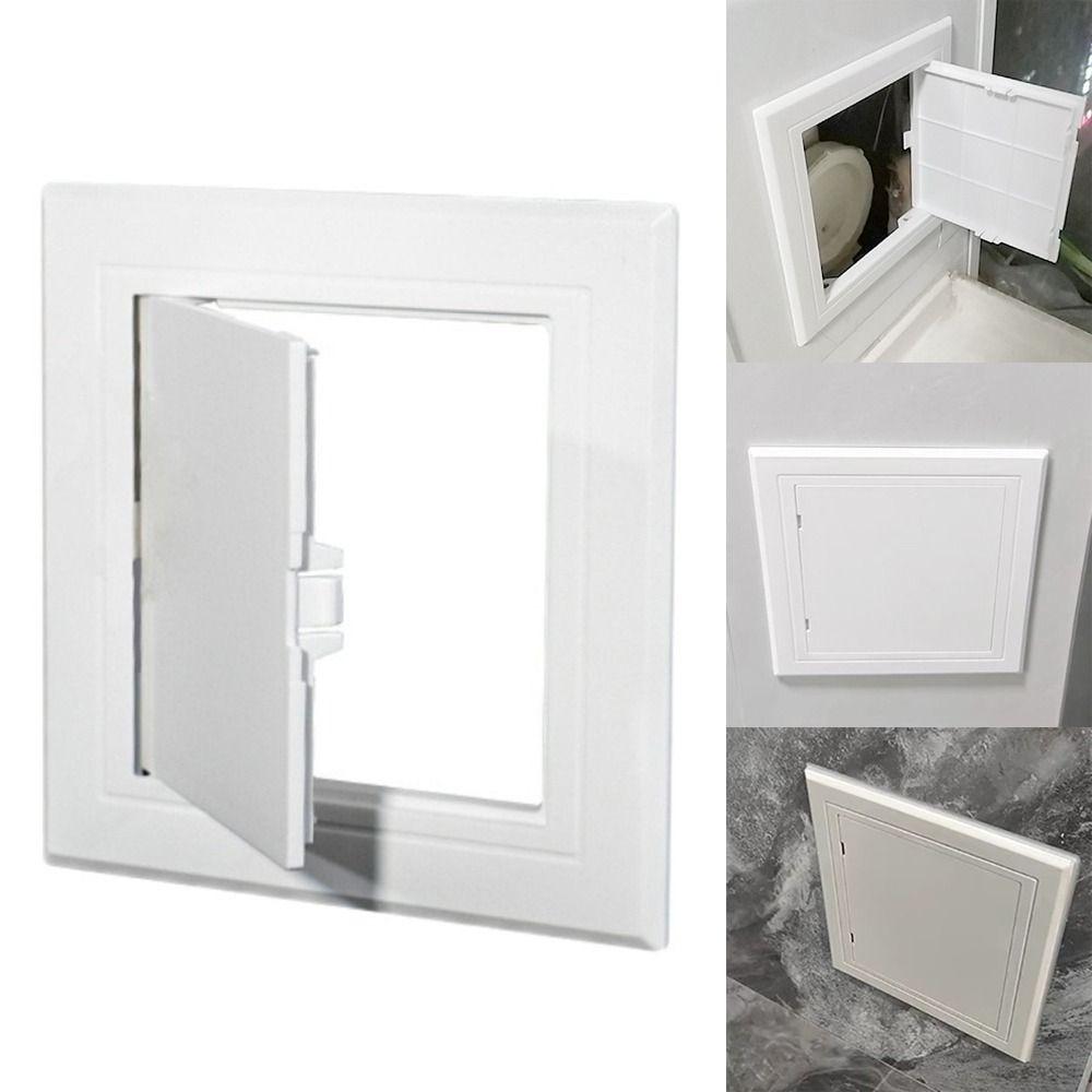 Door Latch White Access Panel Door Plastic Removable Opening Flap Cover Plate Inspection Hole Doors Wall Ceiling