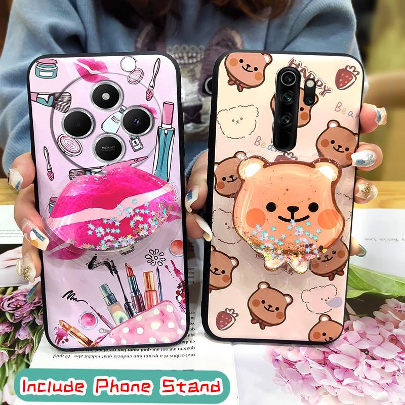 Waterproof protective Phone Case For Redmi A4 5G Dirt-resistant Soft Case Durable Quicksand Skin feel silicone TPU cute