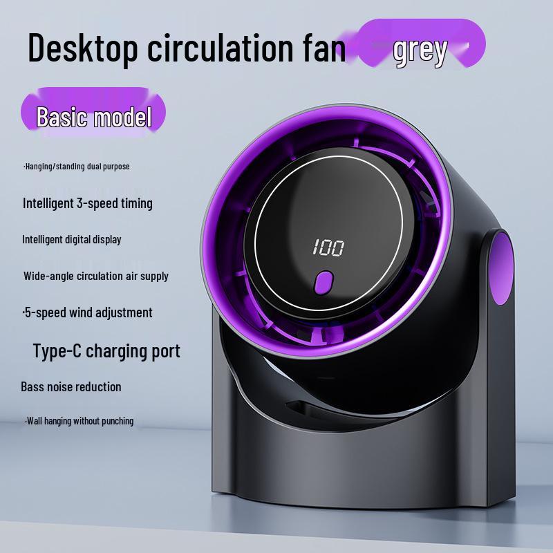 USB Rechargeable Desk & Clip Fan for Home, Office, Dorm – Compact Air Circulator