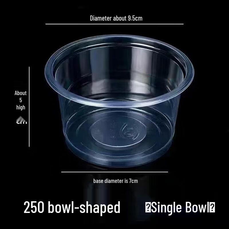 

Yuduo Disposable Clear Round Plastic Bowls (Lid Not Included)