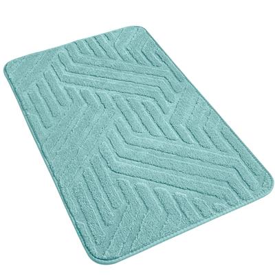 AYO Bath for Entryways and Bathrooms Mat, Absorbent, Washable, Quick-Drying, Fluffy, Microfiber, Non-Slip, 4060cm, Large, Green,